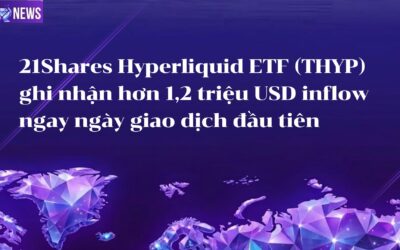 21Shares Hyperliquid ETF (THYP) ghi nhận hơn 1,2 triệu USD inflow ngay ngày giao dịch đầu tiên