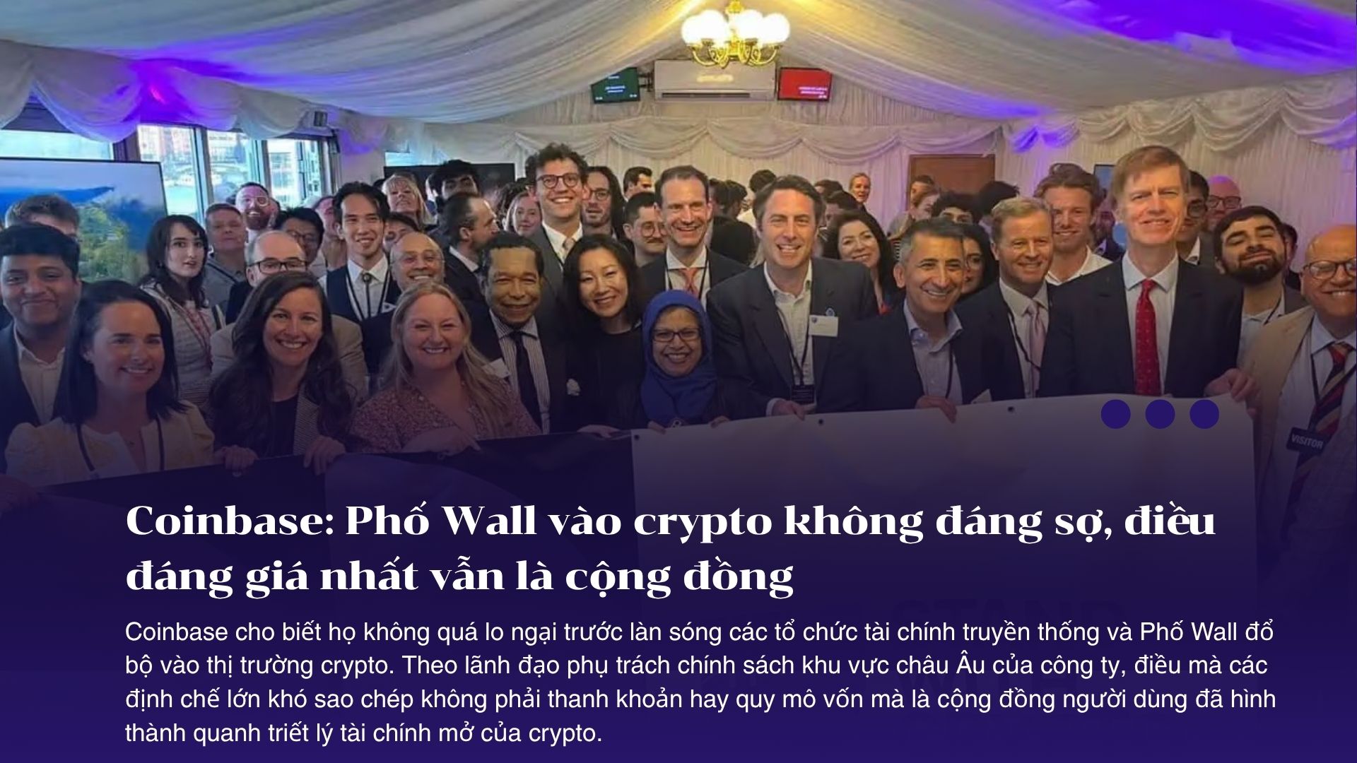Coinbase Phố Wall vào crypto không đáng sợ, điều đáng giá nhất vẫn là cộng đồng