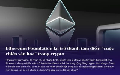 Ethereum Foundation lại trở thành tâm điểm “cuộc chiến văn hóa” trong crypto