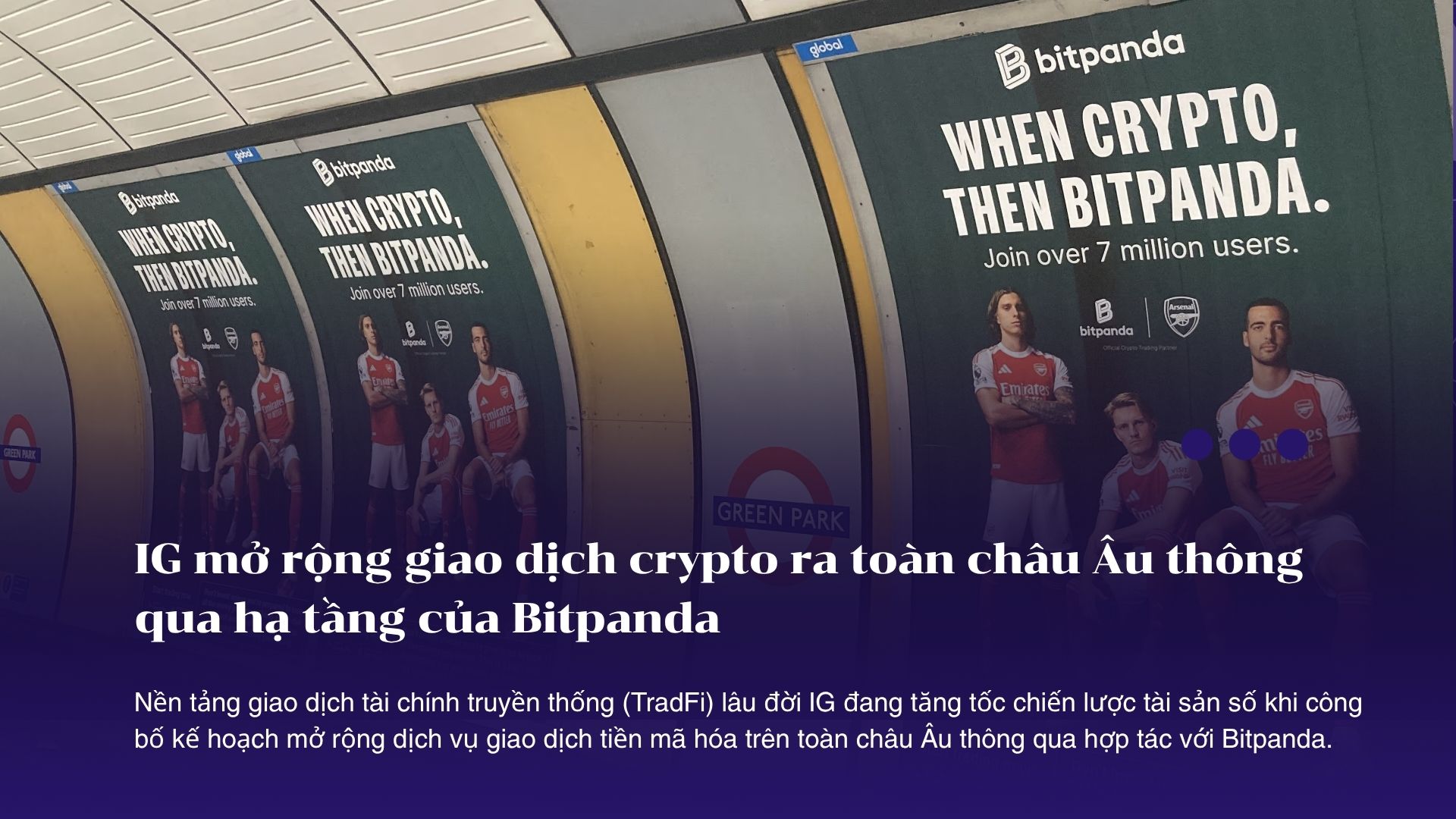 IG mở rộng giao dịch crypto ra toàn châu Âu thông qua hạ tầng của Bitpanda