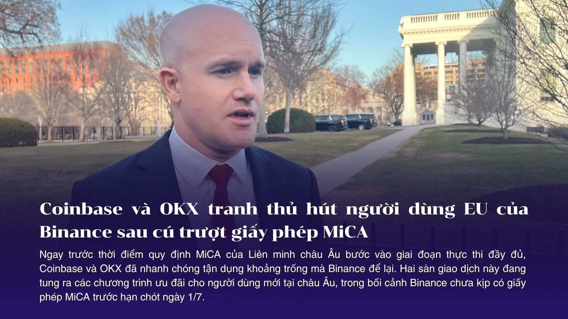 Coinbase và OKX tranh thủ hút người dùng EU của Binance sau cú trượt giấy phép MiCA