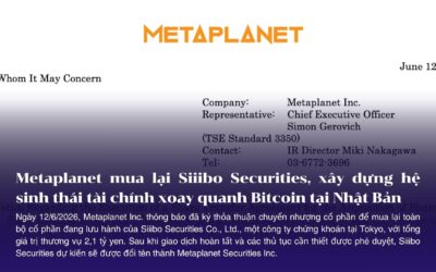 Metaplanet mua lại Siiibo Securities, mở đường xây dựng hệ sinh thái tài chính xoay quanh Bitcoin tại Nhật Bản