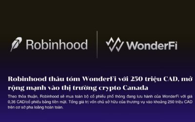 Robinhood thâu tóm WonderFi với thương vụ khoảng 250 triệu CAD, mở rộng mạnh vào thị trường crypto Canada