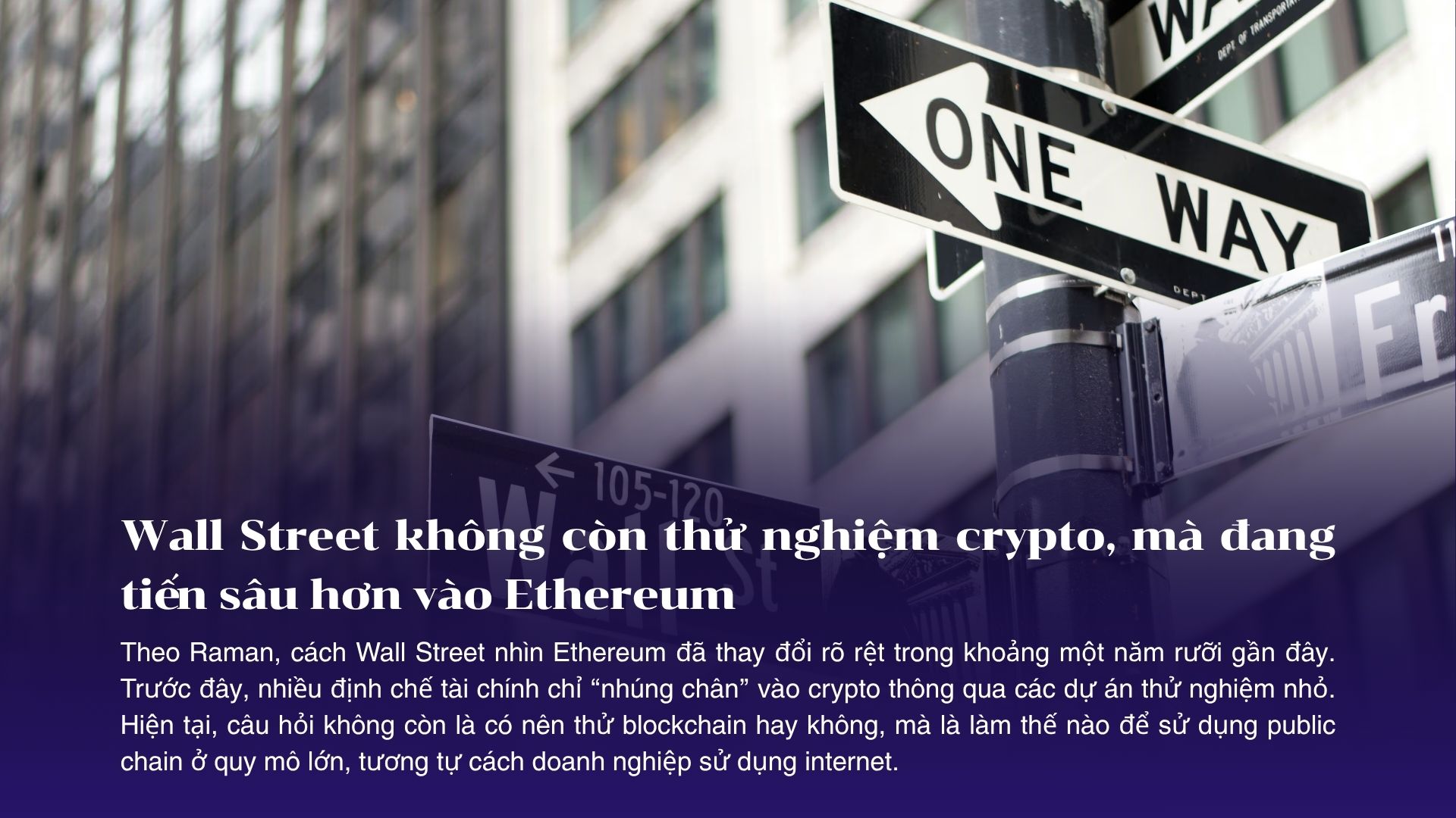 Wall Street không còn thử nghiệm crypto, mà đang tiến sâu hơn vào Ethereum