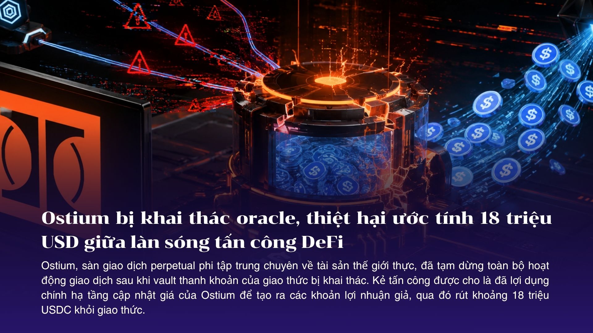 Ostium bị khai thác oracle, thiệt hại ước tính 18 triệu USD giữa làn sóng tấn công DeFi