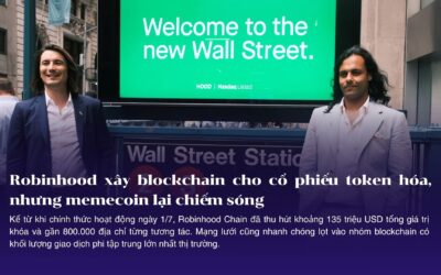 Robinhood xây blockchain cho cổ phiếu token hóa, nhưng memecoin lại chiếm sóng