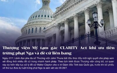 Thượng viện Mỹ tạm gác CLARITY Act khi ưu tiên trừng phạt Nga và đề cử liên bang