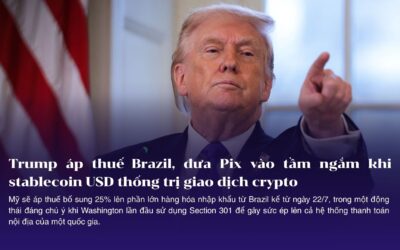 Trump áp thuế Brazil, đưa Pix vào tầm ngắm khi stablecoin USD thống trị giao dịch crypto