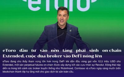 eToro đầu tư vào nền tảng phái sinh on-chain Extended, cuộc đua broker vào DeFi nóng lên