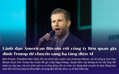 Lãnh đạo American Bitcoin rời công ty liên quan gia đình Trump để chuyển sang hạ tầng điện AI